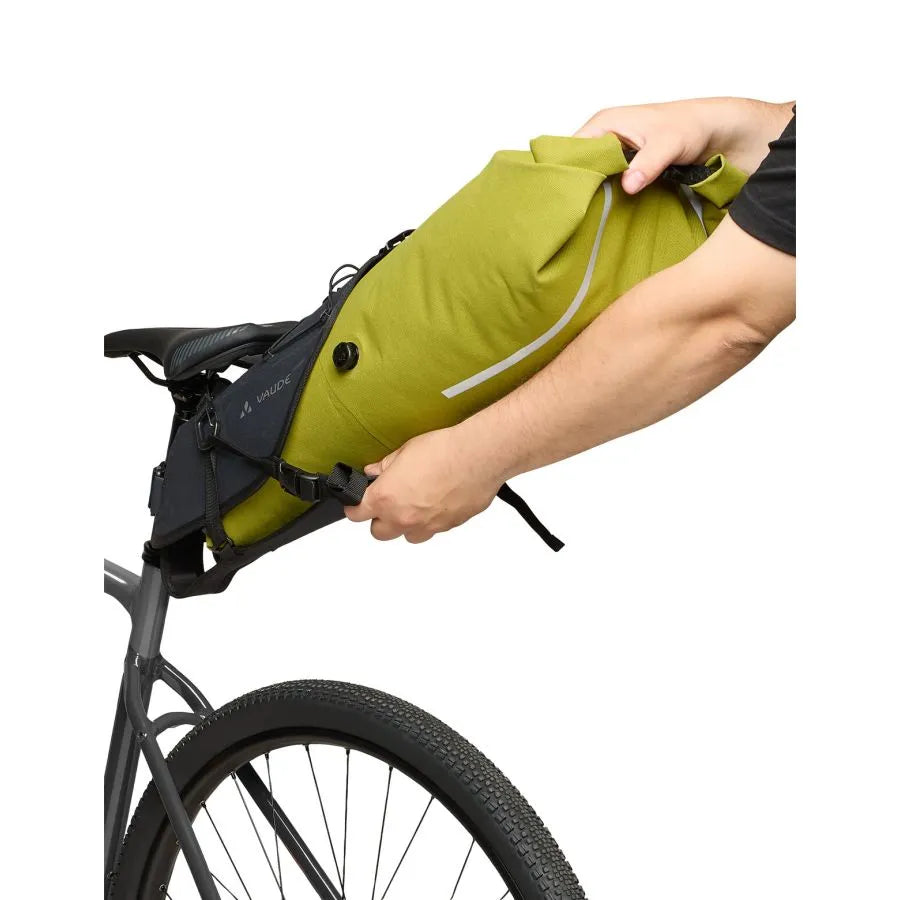 Satteltasche VAUDE TRAILSADDLE CAGE 15 L Schwarz/Grün – Probikeshop