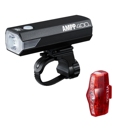 Front- und Rücklicht CATEYE AMPP400 & VIZ150