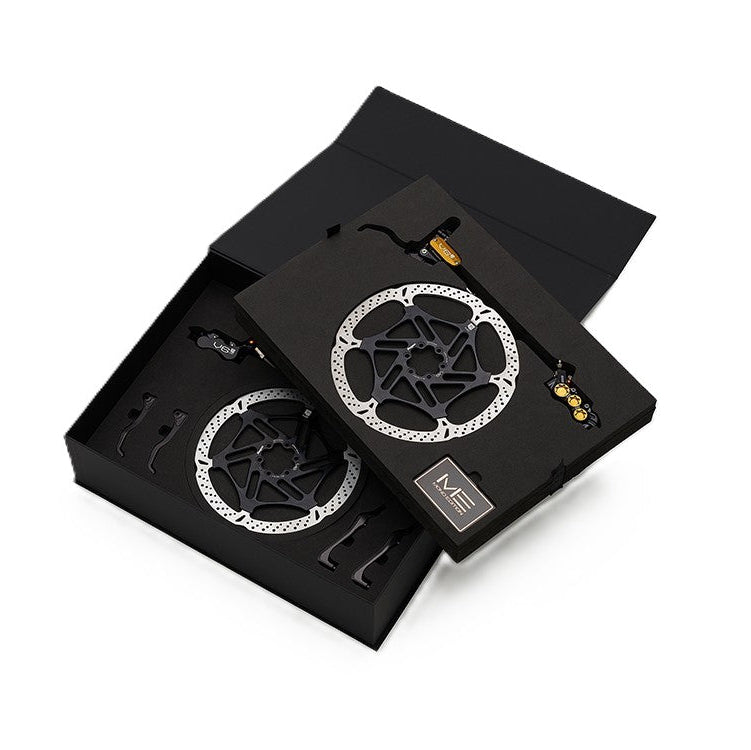 Paire de Freins HOPE TECH 4 EVO V6Ti Durite Aviation - Edition Limitée Noir/Or