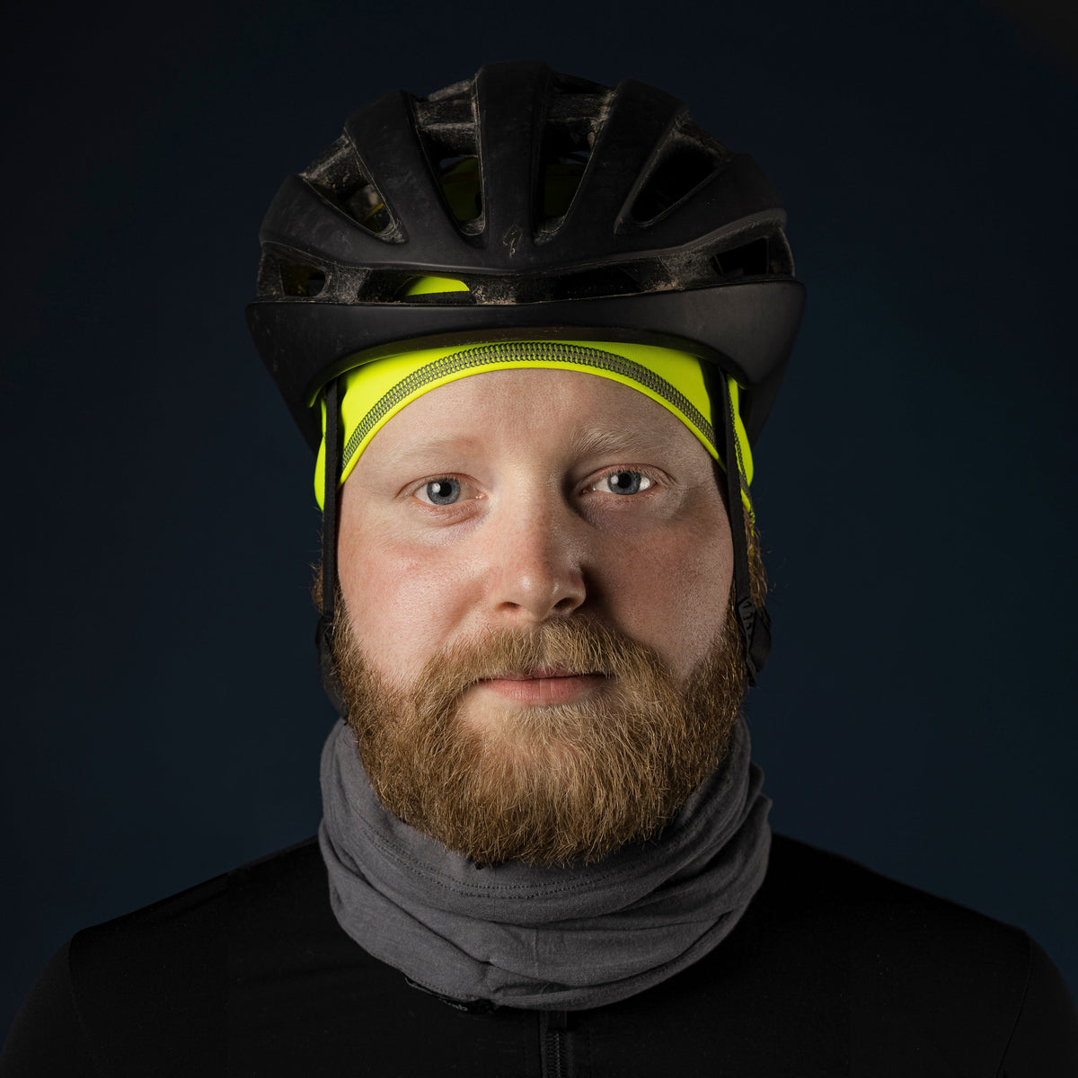 GRIPGRAB Thermo Hi-Vis Unterhelmmütze für Frühjahr und Herbst Gelb