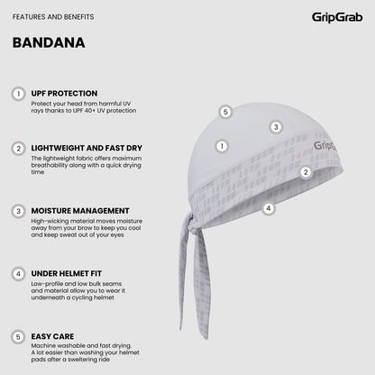 Bandana GRIPGRAB Weiß