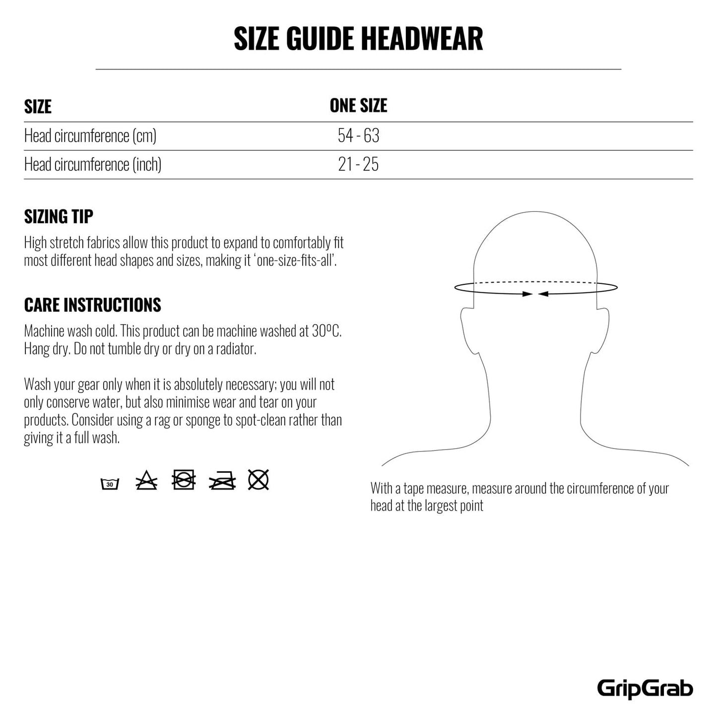 Bandana GRIPGRAB Weiß