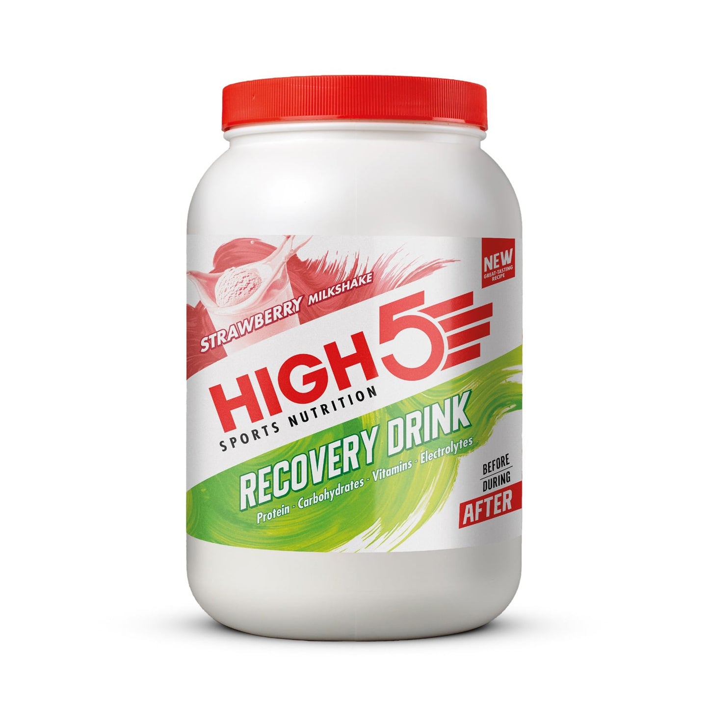 Erholungsgetränk HIGH5 RECOVERY DRINK (1.6kg) Erdbeer Milchshake