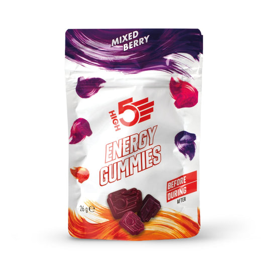 Energiereiche Radiergummis HIGH5 ENERGY GUMMIES Frucht Rot
