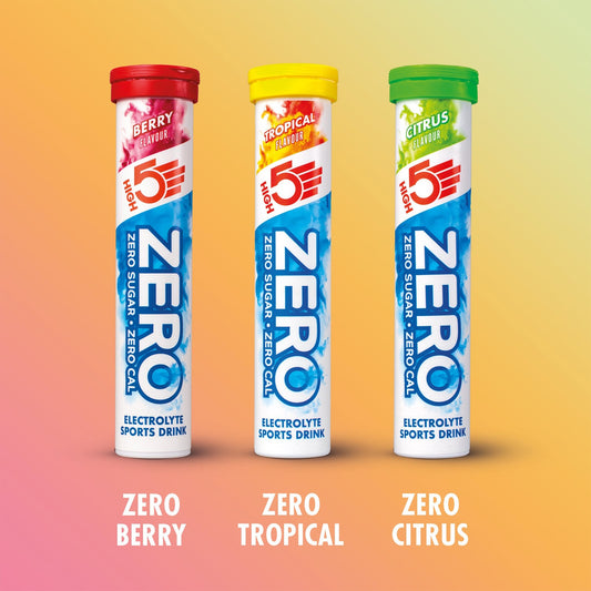 Pack 3x20 HIGH5 ZERO Hydratation Pastillen Elektrolyt Fruit Red/Lemon/Tropical