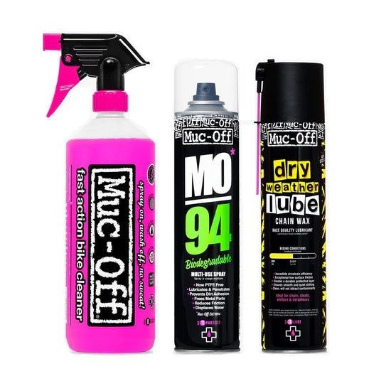 MUC-OFF CLEAN-PROTECT-LUBE Dry Pflegeset