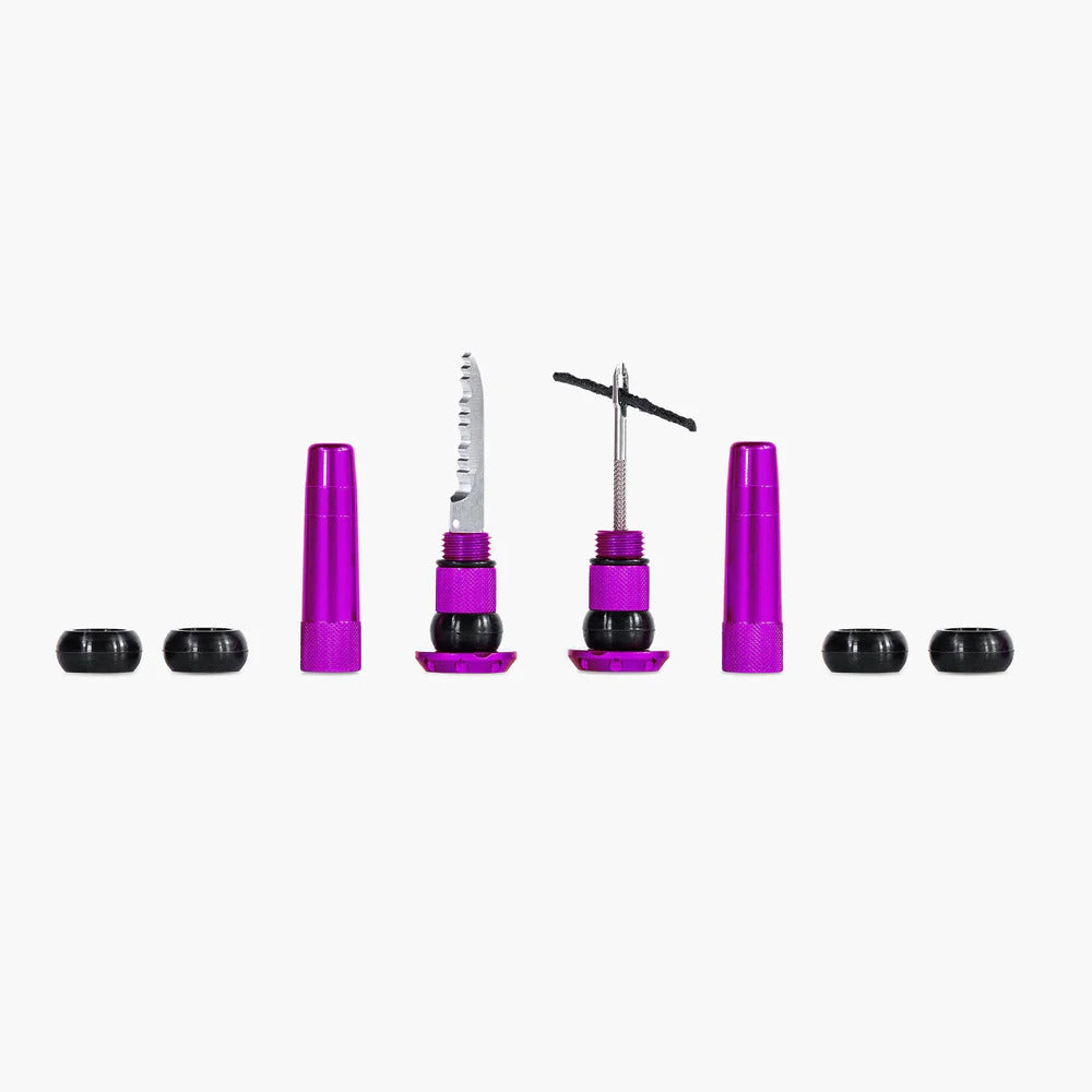 MUC OFF Tubeless Integrated Repair Kit Violett