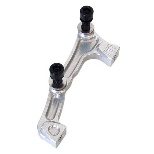Adapter Vorderer Bremssattel PM / IS FOX 40 HOPE Scheibe 203 mm #HBME Silber