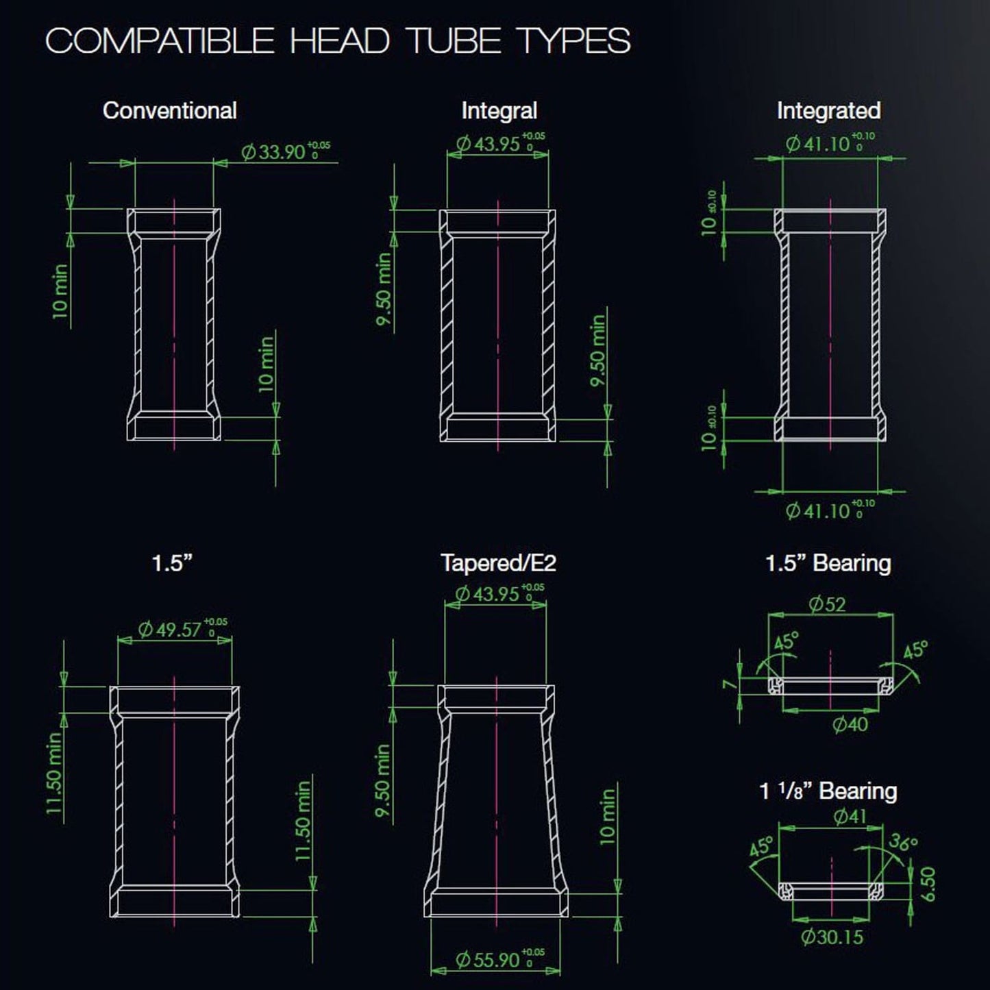 Bass-Schale für HOPE PICK'N'MIX 1,5" ZS56 Schwarz
