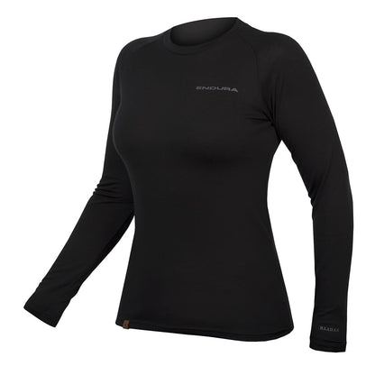 Unterwäsche ENDURA BAABAA BLEND Lange Ärmel Damen Schwarz