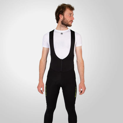 Lange Trägerhose ENDURA WINDCHILL Schwarz/Gelb
