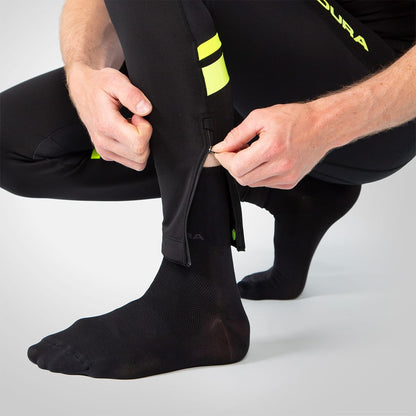 Lange Trägerhose ENDURA WINDCHILL Schwarz/Gelb