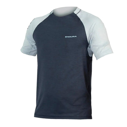 Trikot ENDURA SINGLETRACK Kurzarm Blau