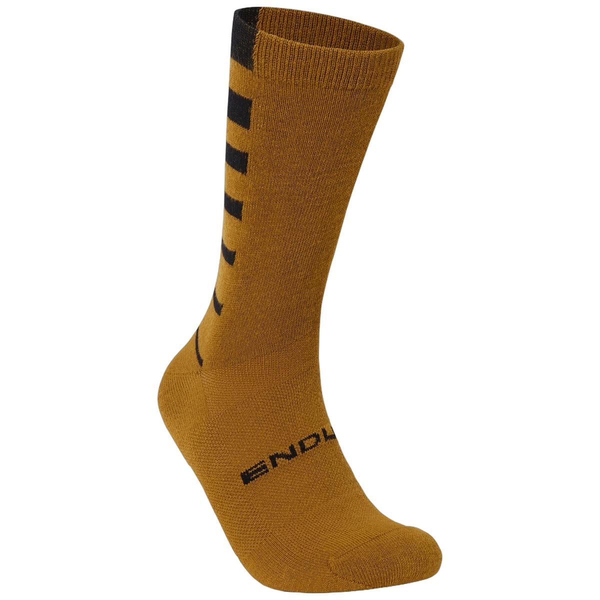 ENDURA COOLMAX STRIPE Socken 2 Paar Bronze/Rot