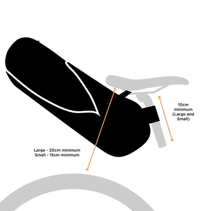 Satteltasche RESTRAP SADDLE BAG Schwarz + DRY BAG