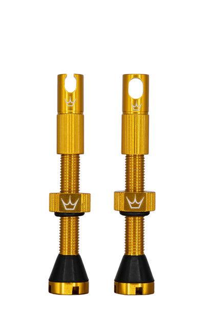 Tubeless-Ventile PEATY'S x Chris King MK2 Presta 42 mm (x2) Gold