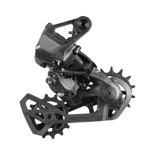 CAMPAGNOLO SUPER RECORD ALL ROAD / ROAD 1/2x13-fach-Schaltwerk mit Kupplung – Produktansicht auf weißem Hintergrund