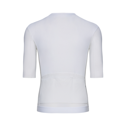 Maillot POC RACEDAY Kurzarm Weiß