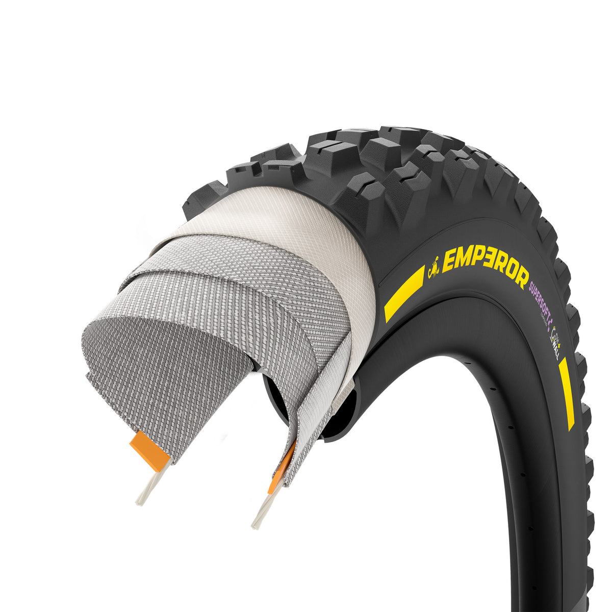 PIRELLI SCORPION EMPEROR Supersoft DH+Wall Faltreifen 27.5x2.40 Tubeless Ready Schwarz/Gelb Team Edition