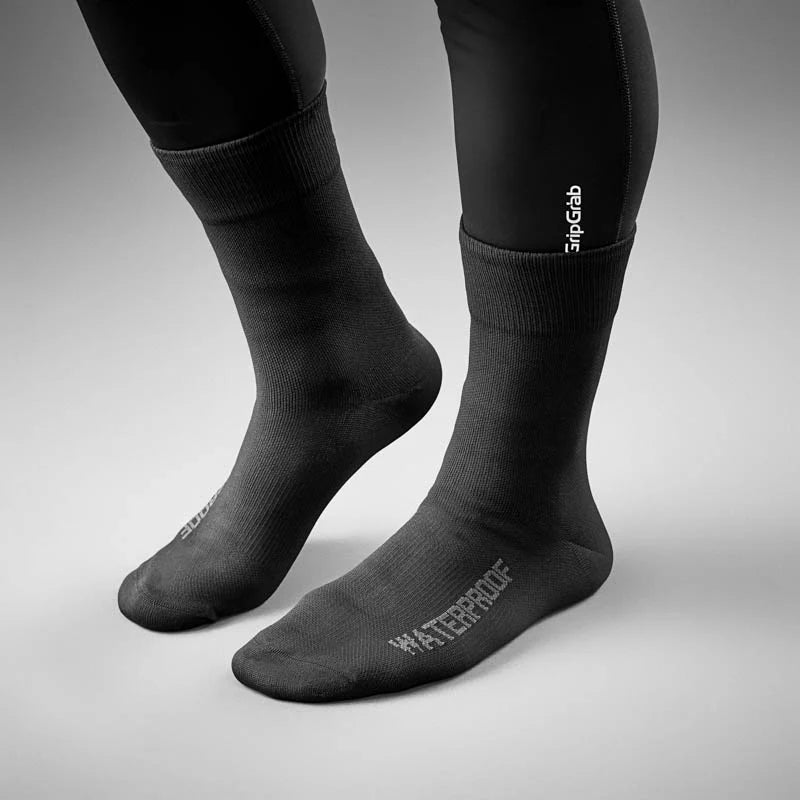 GRIPGRAB Socken Wasserdicht Leicht Schwarz