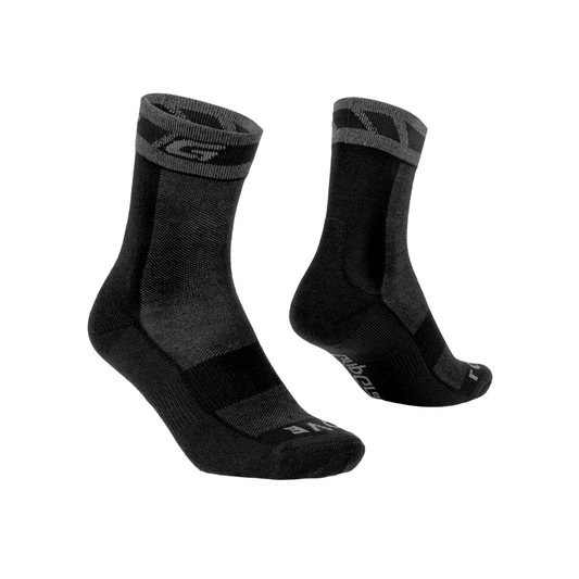 GRIPGRAB Merino Socken Winter Schwarz