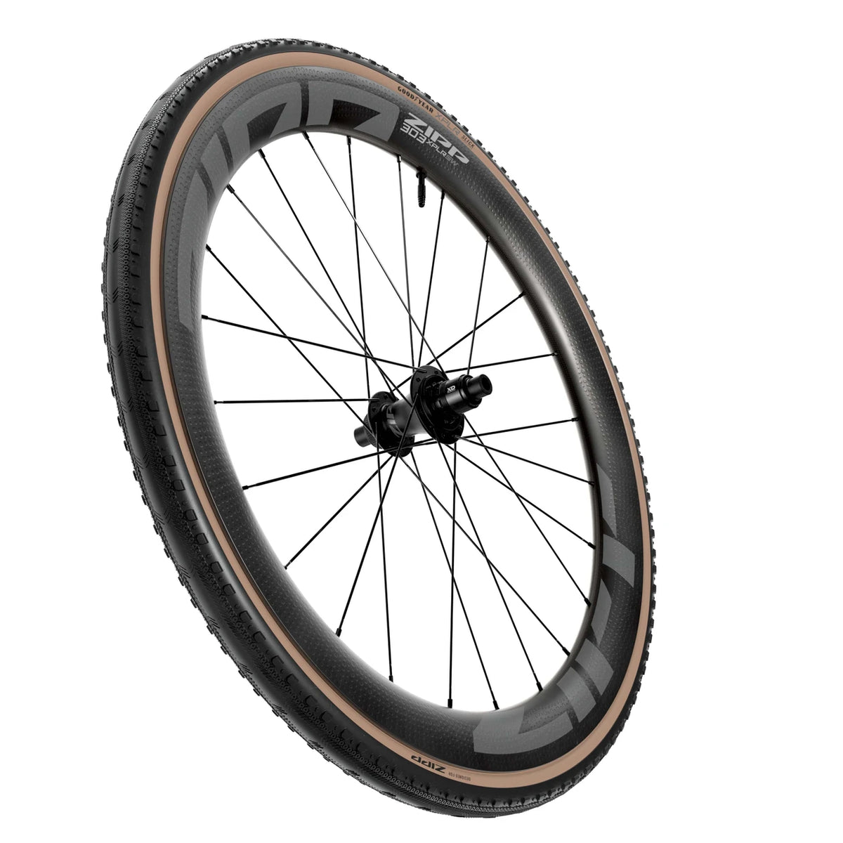 Pneu ZIPP GOODYEAR SLICK XPLR 700c Tubeless Ready Marron