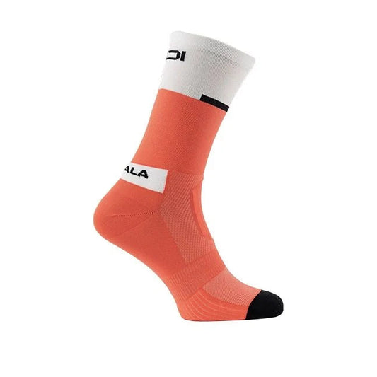 SIDI NEO Socken fluoreszierende Koralle/Weiß