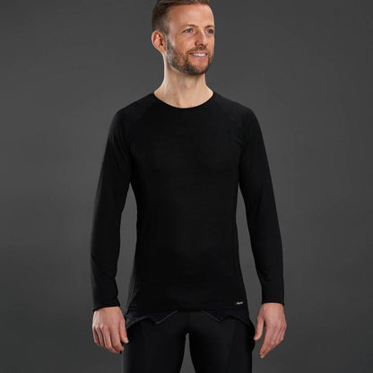 GRIPGRAB MERINO BLEND THERMAL Langarm-Unterhemd Schwarz