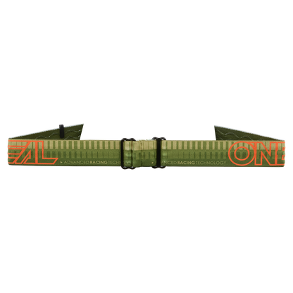 Maske O'NEAL B-10 STRIPED Grün/Orange Silberspiegel-Visier