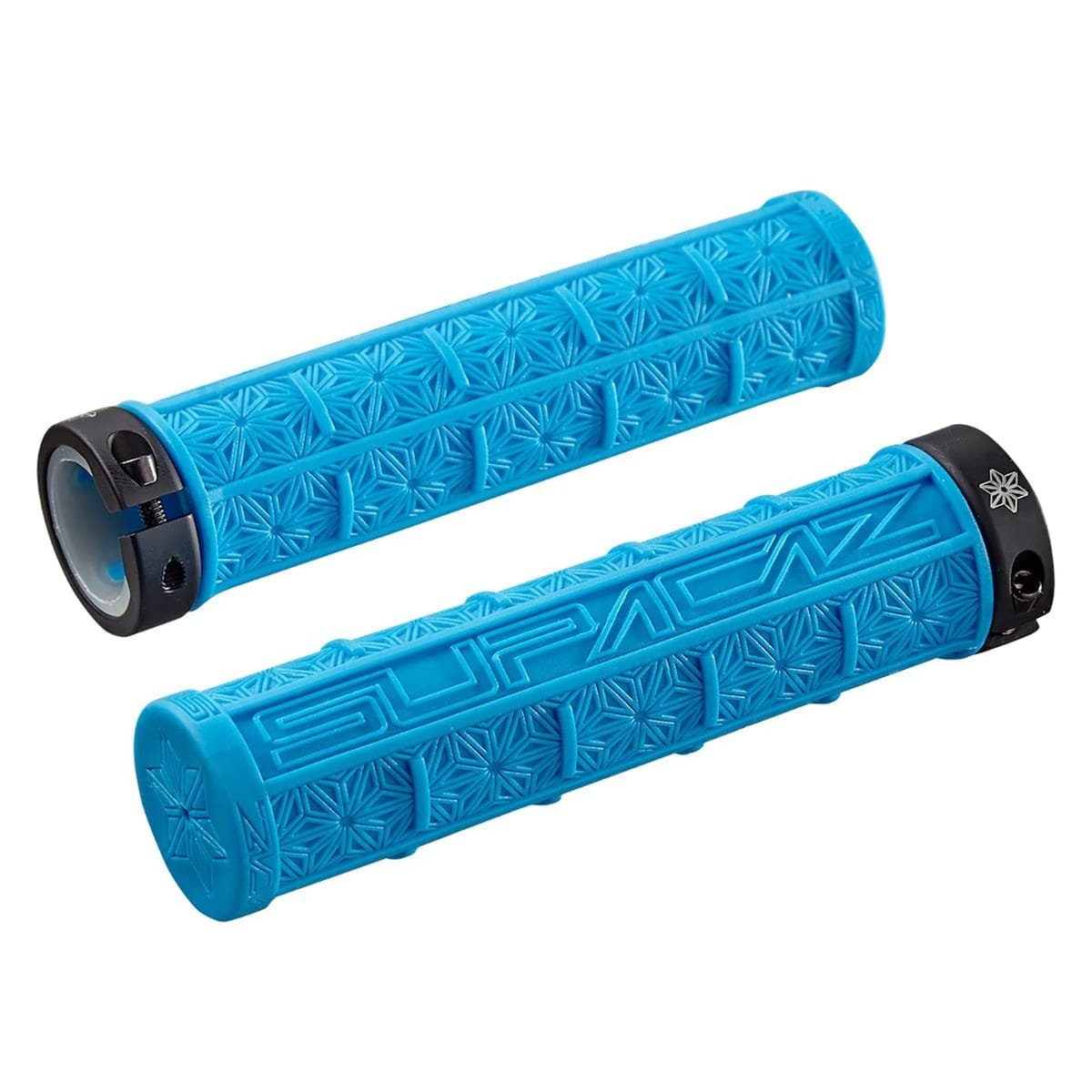 Grips SUPACAZ GRIZIPS Lock-On Bleu