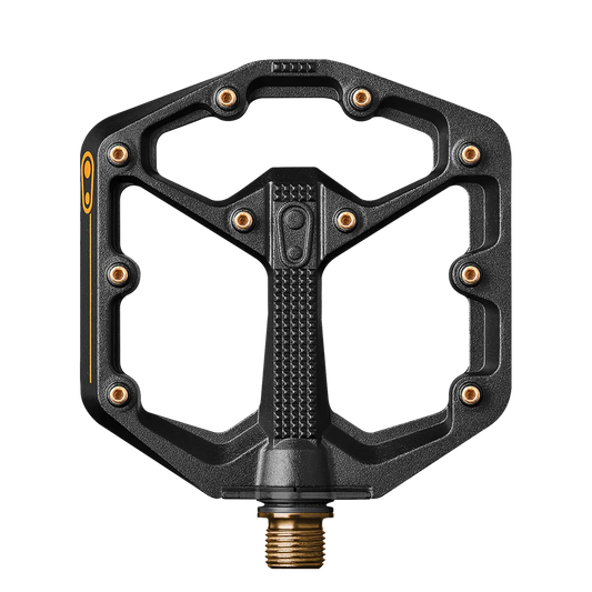 Pedale flach CRANKBROTHERS STAMP 11 Small Schwarz/Gold