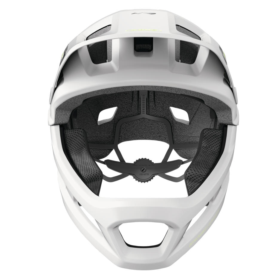 MTB-Helm ABUS YOUDROP FF Junior Lemon Weiß