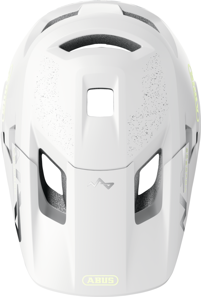 MTB-Helm ABUS YOUDROP FF Junior Lemon Weiß