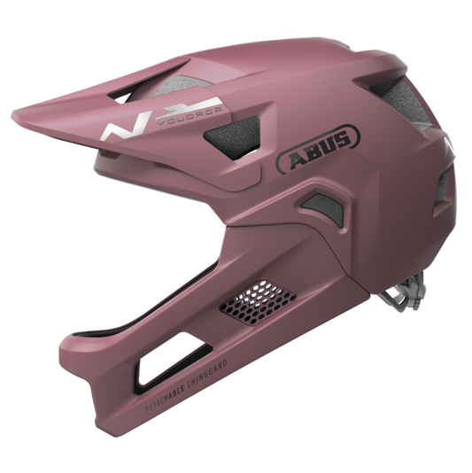 ABUS YOUDROP FF Junior MTB-Helm Blush Rot