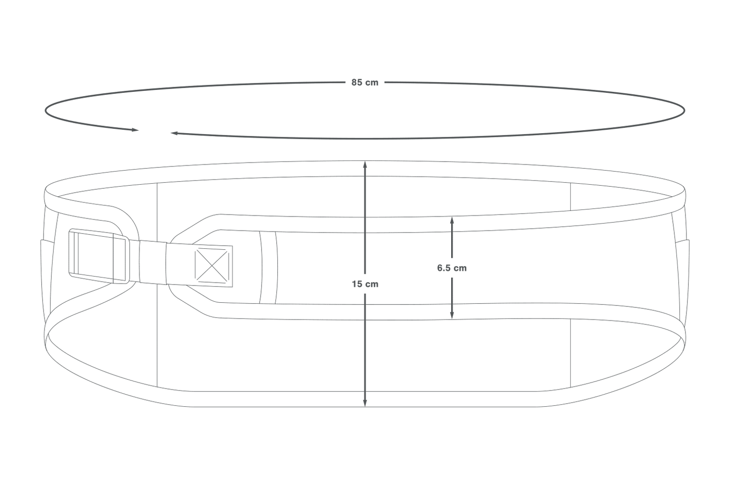Banane APIDURA EXPEDITION WAIST BELT Schwarz