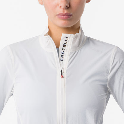 CASTELLI Transition Air Damenjacke in Elfenbein – Kragendetail