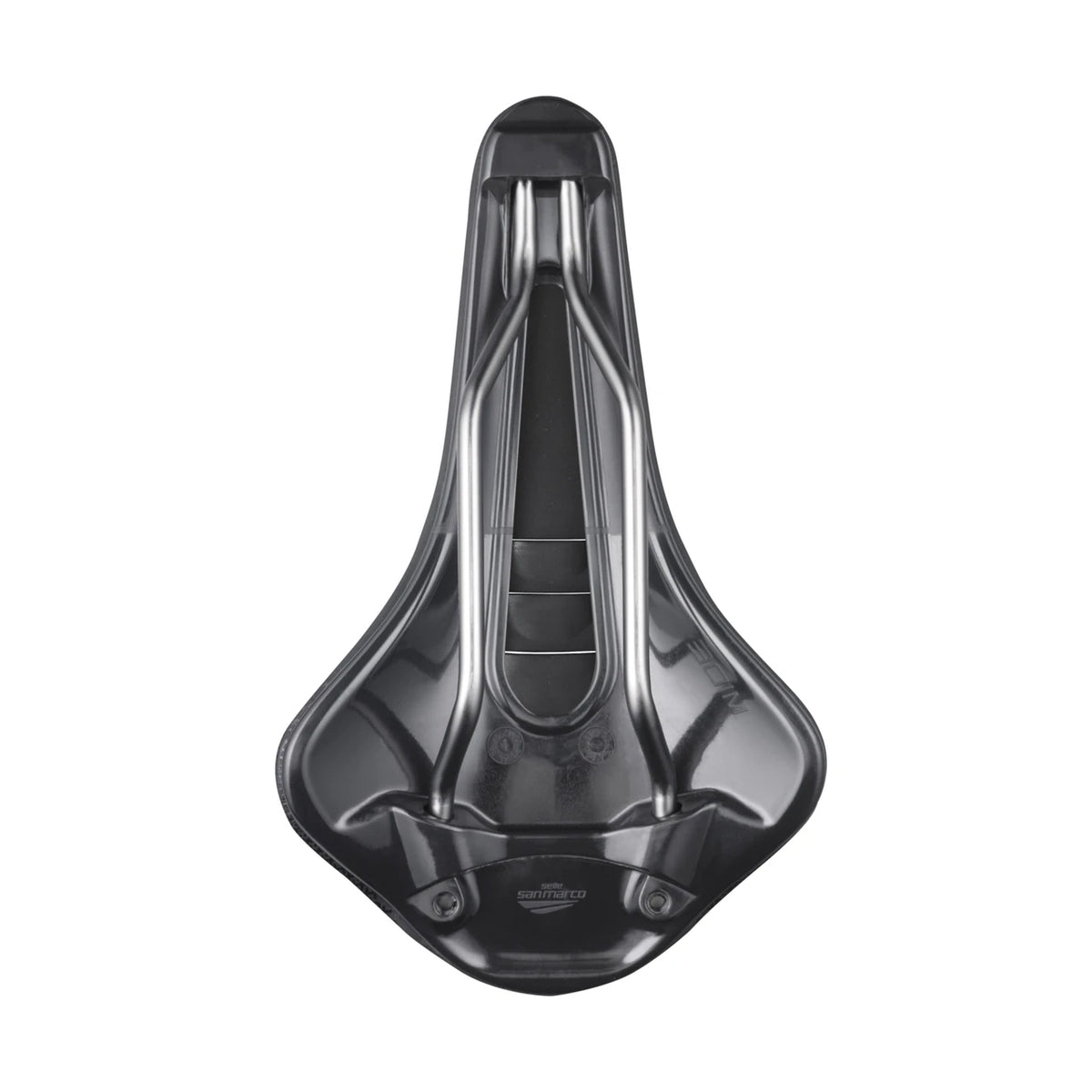 SAN MARCO SHORTFIT 2.0 SHIELD SUPERCOMFORT OPEN-FIT RACING L3 Sattel, 155 mm breit, Xsilite-Stahlgestell, Schwarz