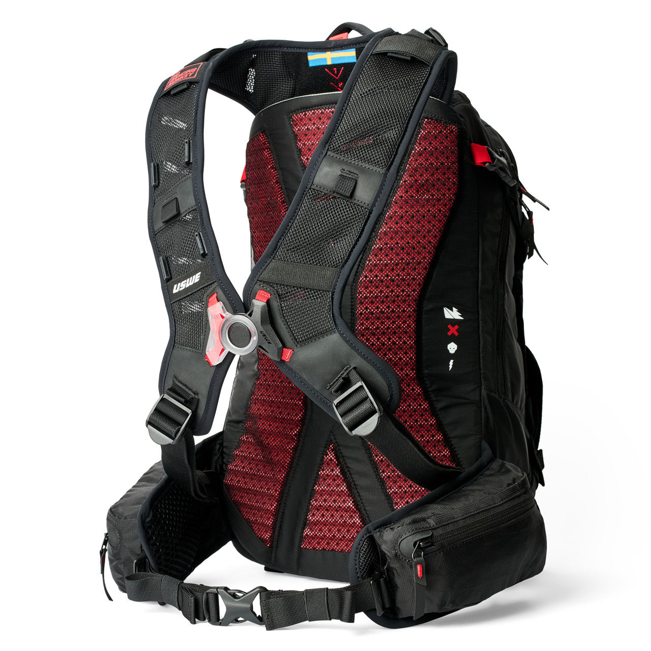 USWE ZIPPERED DAYPACK 16L Rucksack Schwarz