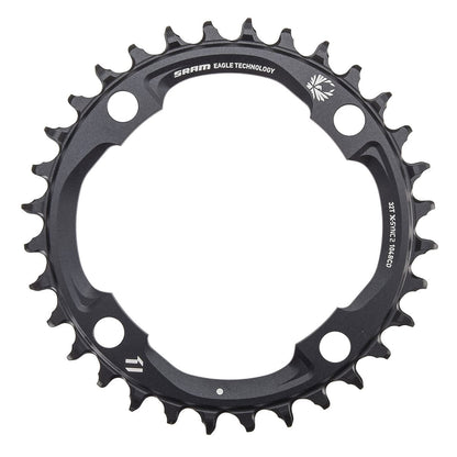 Einfachkettenblatt SRAM X-SYNC2 EAGLE 12V 4 Loch 104mm Schwarz