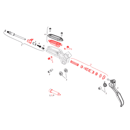 Internes Teile-Set für SRAM Level TL/TLM/Ultimate G2 Hebel 11.5018.005.011