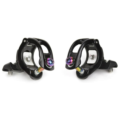 Paar SRAM Matchmaker MMX Schwarze Klemmen mit Edelstahlschrauben Rainbow #00.5315.018.051