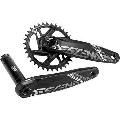 Kurbelgarnitur 10/11-fach TRUVATIV DESCENDANT ALL DH DUB83 Schwarz