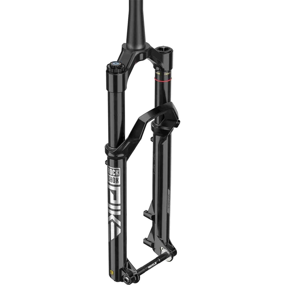 Fourche ROCKSHOX PIKE ULTIMATE CHARGER 2.1 RC2 27,5 DebonAir+ Conique Axe 15 mm Boost Noir Brillant 2023