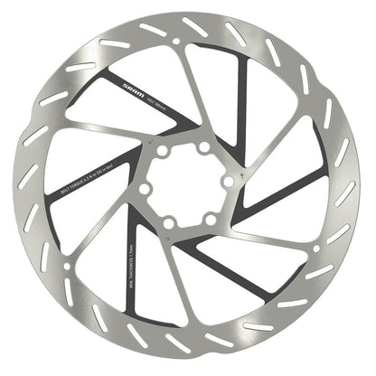 Scheibe SRAM HS2 Abgerundet 6 Loch Silber/Schwarz