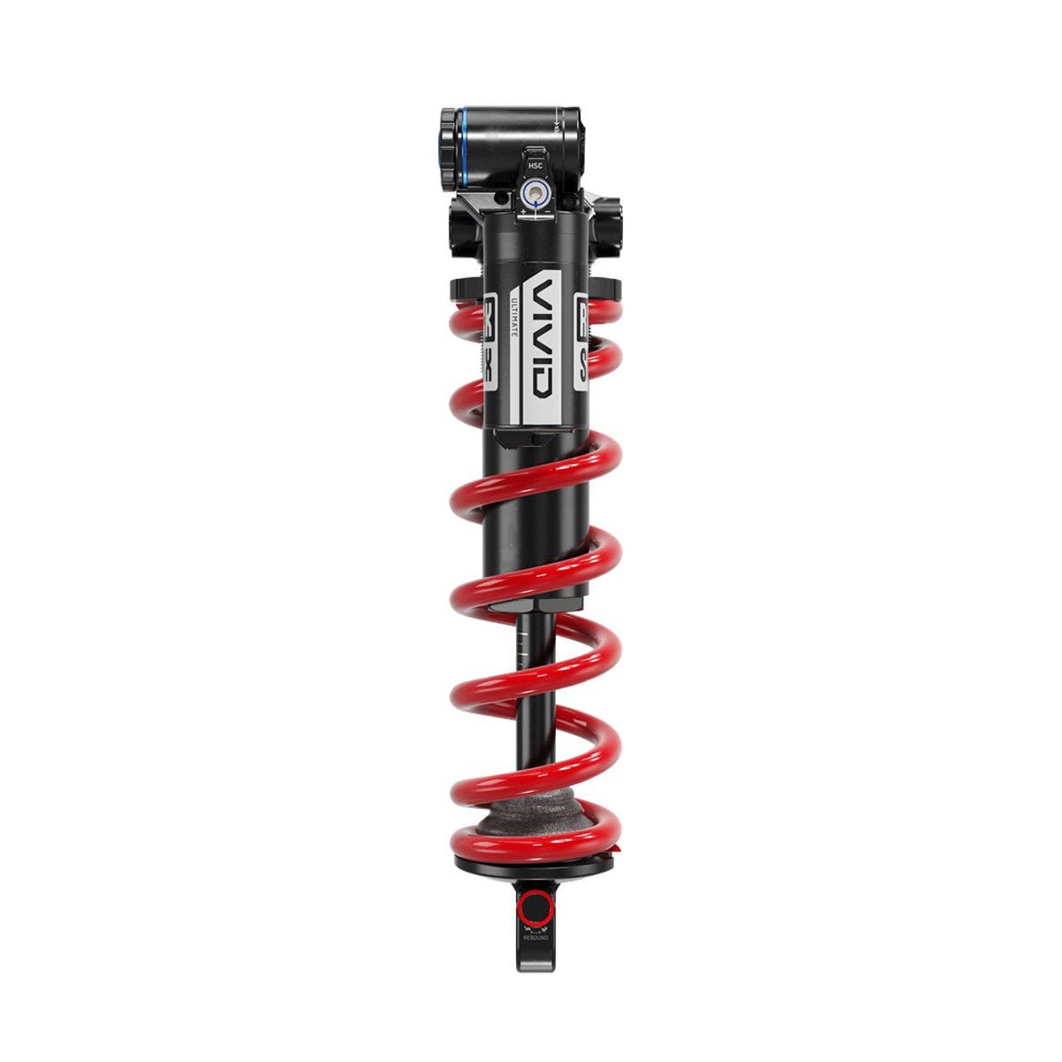 Stoßdämpfer ROCKSHOX VIVID ULTIMATE DH RC2 HBO Trunnion mit Feder für Santacruz V10