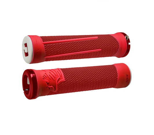 ODI AARON GWIN Lock-On 135 mm Grips Rot