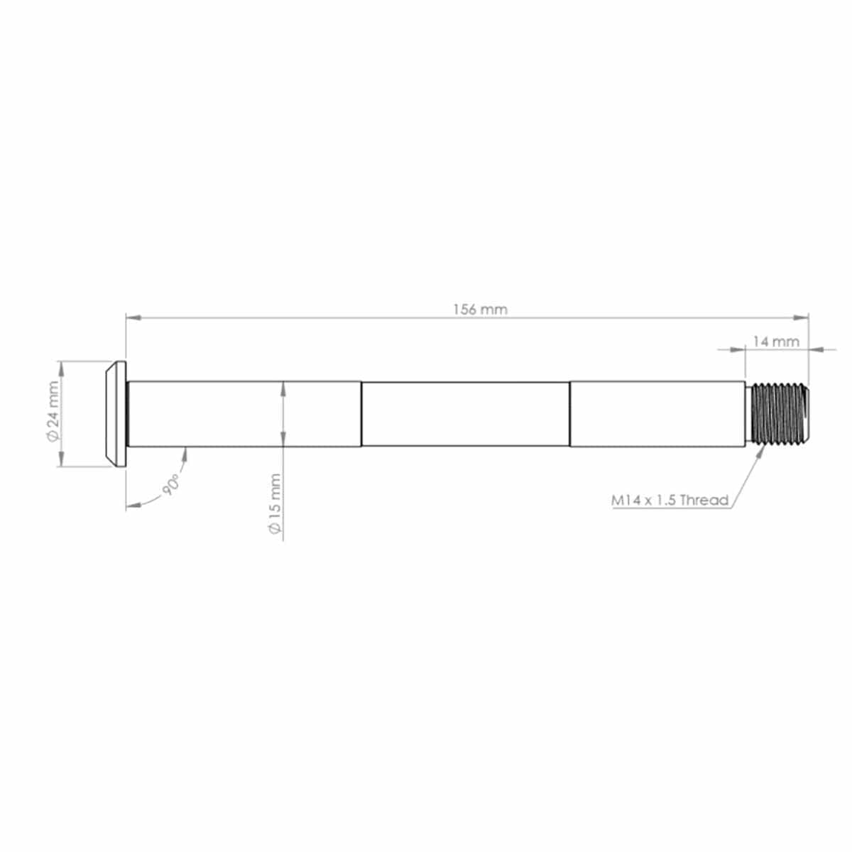 Axe de Roue Avant BURGTEC pour Fourche FOX 15x110 mm Boost Avant 2021 Bronze