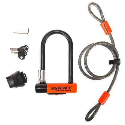 Bügelschloss KRYPTONITE EVOLUTION MINI-7 + FLEX-Kabel