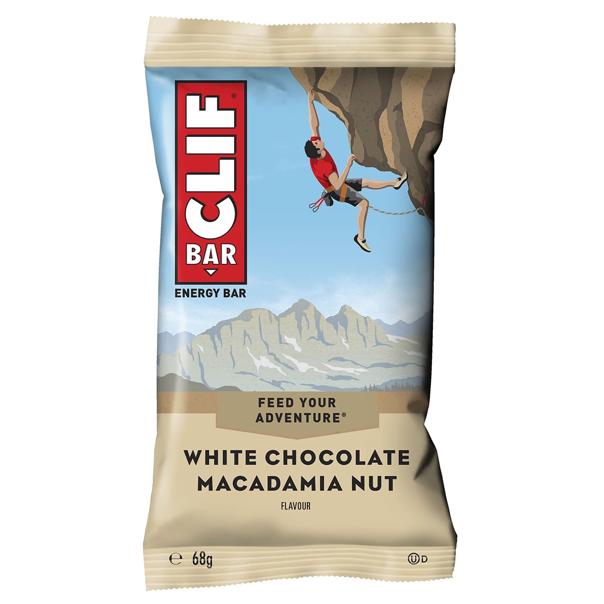 23 Energieriegel CLIF BAR (68g) Weiße Schokolade Macadamia-Nuss - Kurzes Datum