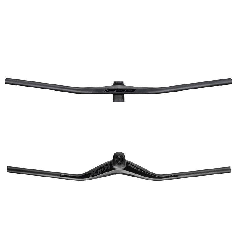 Integrierter Lenker FSA KFX SIC Carbon Flat 65mm x 780mm Carbon
